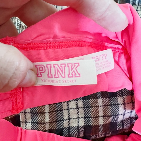 PINK Victoria’s Secret Neon Unlined Halter Sports Bra Sz XS - Picture 6 of 8